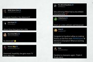 Screenshots of fans' reaction to Candice LeRae's win. (Image credits: X)